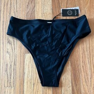 Women's Black Swim Bottom